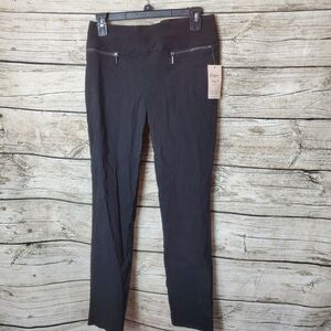 NEW! Candies Black / Grey Audrey Fit Pull On Pants -  Size Medium NWT